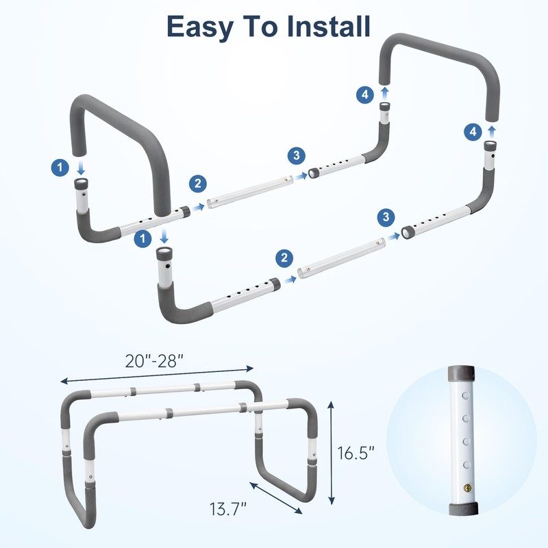 Blanket Lifter,Adjustable Height Blanket Lift Bar,Dual Anti-Slip Design