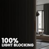 AJAZZ 100% Blackout Curtains for Sliding Glass Doors, Extra Wide