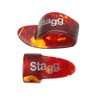 Stagg 14592 4 Fingers and 1 Thumb Pick Medium Set
