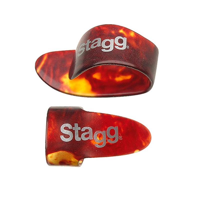 Stagg 14592 4 Fingers and 1 Thumb Pick Medium Set