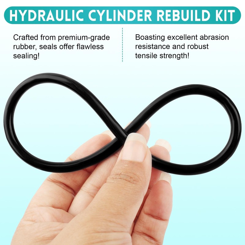 Hydraulic Log Splitter Cylinder Rebuild Seal Kit for 4.0" Bore