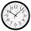 Universal Round Wall Clock, 13.5" Overall Diameter, Black Case, 1