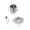 3PCS/Set Insulated Coffee Cup Set Stainless Steel Double Walled Mugs
