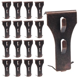 Brick Wall Hanger No Drill Outdoor Brick Wall Clips Picture Hangers Fit 2-1/4 to 2-3/8 inch Height Metal Brick Clamps for Outside Home Decor(16pcs)