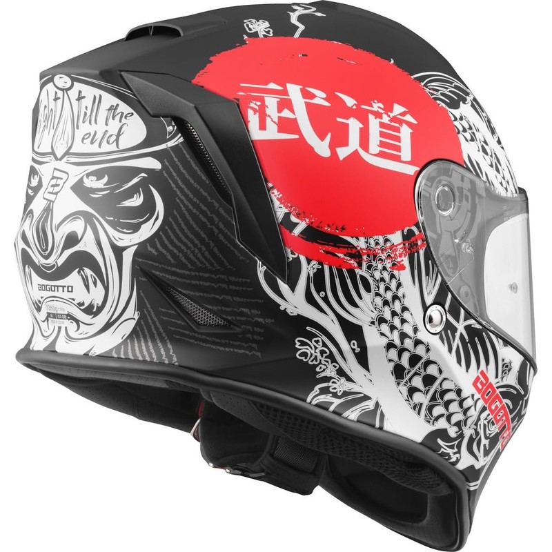 Bogotto H151 Shinee Helmet (White/Red, L)