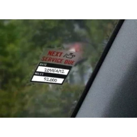 Unbranded 10Pcs Oil Change Maintenance Service Reminder Stickers Window Adhesive Labels
