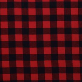 Mook Fabrics Flannel PRT Buffalo Plaid, Red Yard
