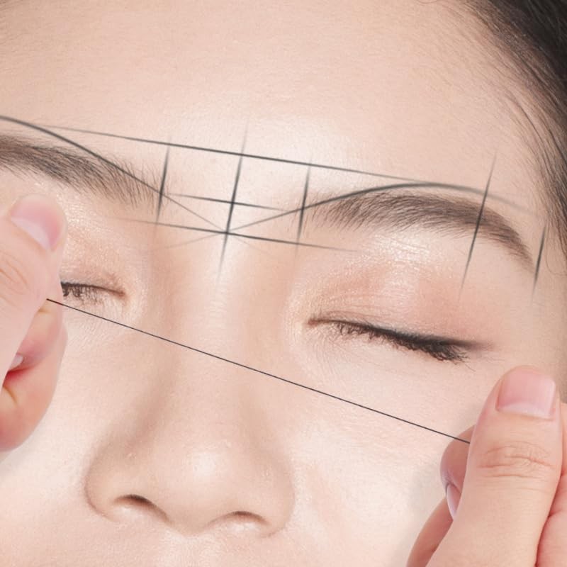 Eyebrow String Mapping - Tattoo Eyebrow Ruler, Brown Eyebrow Mapping