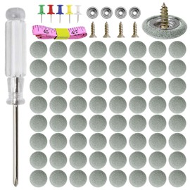 262 Pcs Car Roof Headliner Repair Kits, 65pcs Auto Roof Snap Rivets Retainer for Interior Ceiling Cloth Fixing Repair Buckle with Installation Tool (Grey Flannelette)