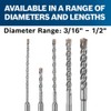 BOSCH HCK005 5-Piece Assorted Set SDS-Plus Bulldog Rotary Hammer Bits