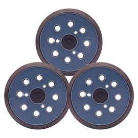 3 Pack 5 Inch 8 Holes Sander Pad for Makita, 5" Hook and Loop Sander Replacement Pads for Makita BO5010, BO5030K, BO5031K Compatible with DeWalt D26451,D26453, Porter Cable 382