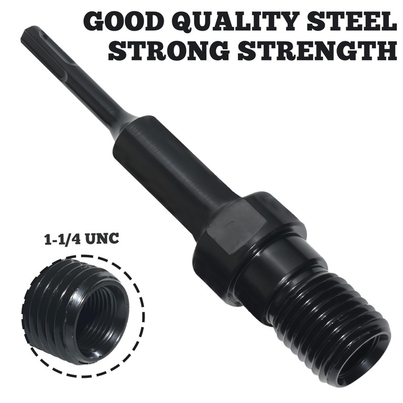 SDS MAX Adapter: PRITOK Adapter 1 1/4 Inch UNC, Steel