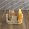 Natust 2-in-1 Travertine Sponge Holder for Kitchen Sink - Heavy