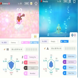 Pokémon  Shiny Manaphy Event Untouched + Shiny Enamorus Event Untouched