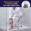 Drive Medical 12445KD-1 Shower Chair with Back and Padded Arms,