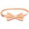 Carahere Boys Pre-tied Cotton Bow Ties Adjustable Solid Color Bow