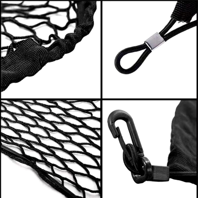 WUERKIYA Car Boot Luggage Net, 70 x 70 cm, Nylon,