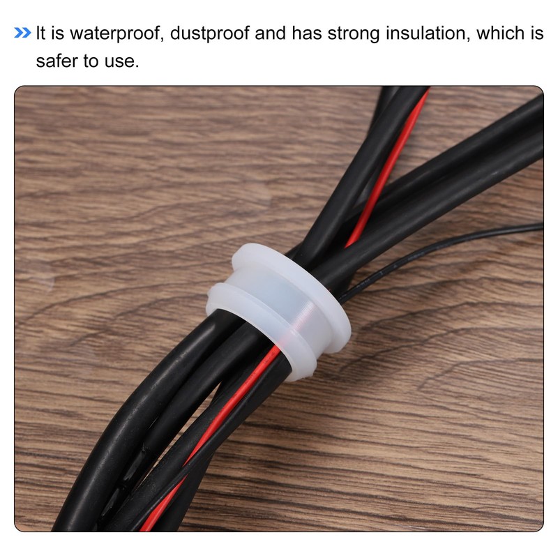 sourcing map 4Pcs Snap Rubber Grommet Hole Plug Mount Dia