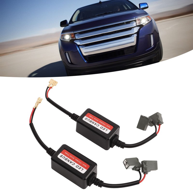 2pcs H1 LED Light Decoder 12V DC Anti Flicker Error