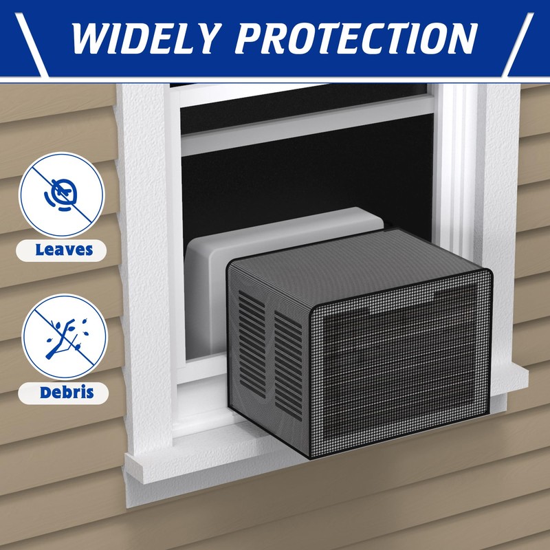 Wintcomfort U-Shaped Window Air Conditioner Summer Cover, Dense & Breathable