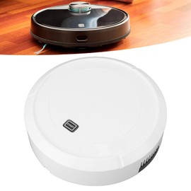 TOPINCN Robot Vacuum Cleaner, Smart Robotic Vacuum Cleaner with Strong Suction, Automatic Self Charging Intelligent Sweeping Robot for Pet Hair Hard Floor and Carpet (White)