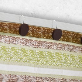 Art & Home Cortina para baño 100% Poliéster HB-5773, 180 x 180 cm