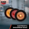 Abrams Round 3/4" Amber 1 LED Side Marker Trailer Lights