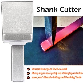 Blacksmith 3/4 Inch Hardy Tool Blacksmith Shank Cutter Blacksmith Forge Hot Cut Tool (Silver)