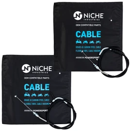NICHE Push Pull Throttle Cable Set for Suzuki GSXR600 GSXR750 58300-14J11 58300-14J01
