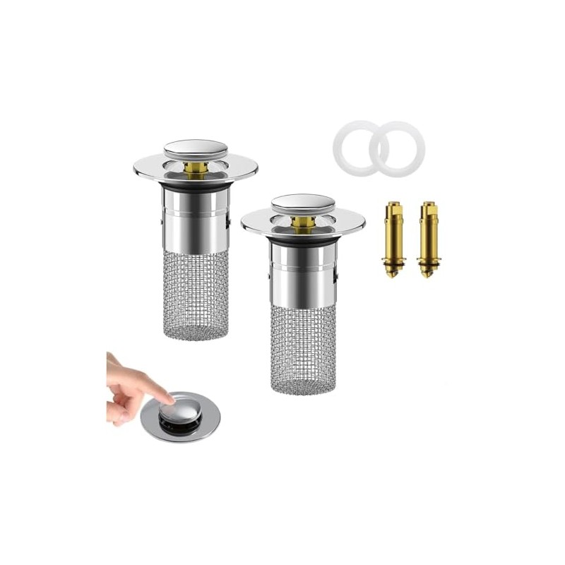 2 Pop Up Sink Plugs, Bathtub Plugs, Sink Plugs, Drain