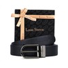 LOUIS STITCH Men's Leather Belt Reversible Leather Belt for Men
