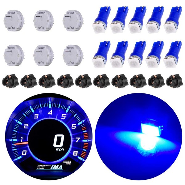 ECCPP X27 168 Stepper Motor Gauge Cluster Repair Kit for All 03-06 Chevy Silverados, Tahoes, Yukons, Suburbans(6 Motors,10 T5 LED Lights,10 T5 Scokets)