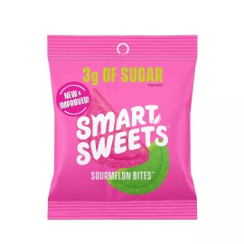 SmartSweets Low Sugar Sourmelon Bites Pack of 6 Sour Watermelon Candy Gluten Free 1.8oz