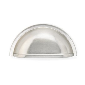 Richelieu Hardware BP30388195 Classic Brass Cup Pull ,3 ", Brushed Nickel