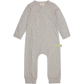 loud + proud Unisex Baby Jacquard Knit, GOTS Certified Jumpsuit, silver