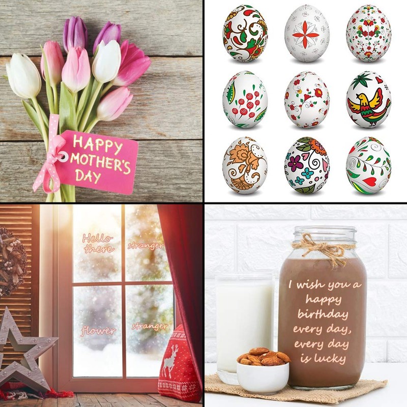 Vicloon Glitter Pens, Magic Pens, 12 Colours, Easter Gifts Children,