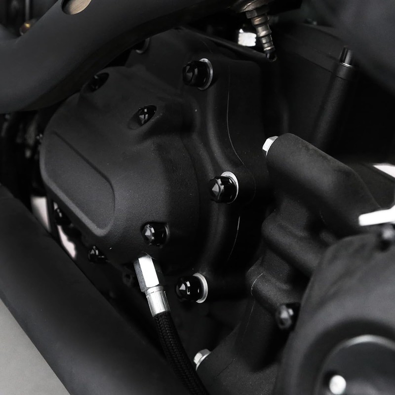 Motorcycle ABS Engine Bolt Caps Cover Compatible for Harley Softail