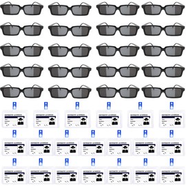Octaday 40 Pcs Kids Spy Kit Detective Toy Set Including 20 See Behind You Sunglasses 20 Secret Agent Name Tags for Spy Cosplay Escape Room Party Favors Detective Party Supplies