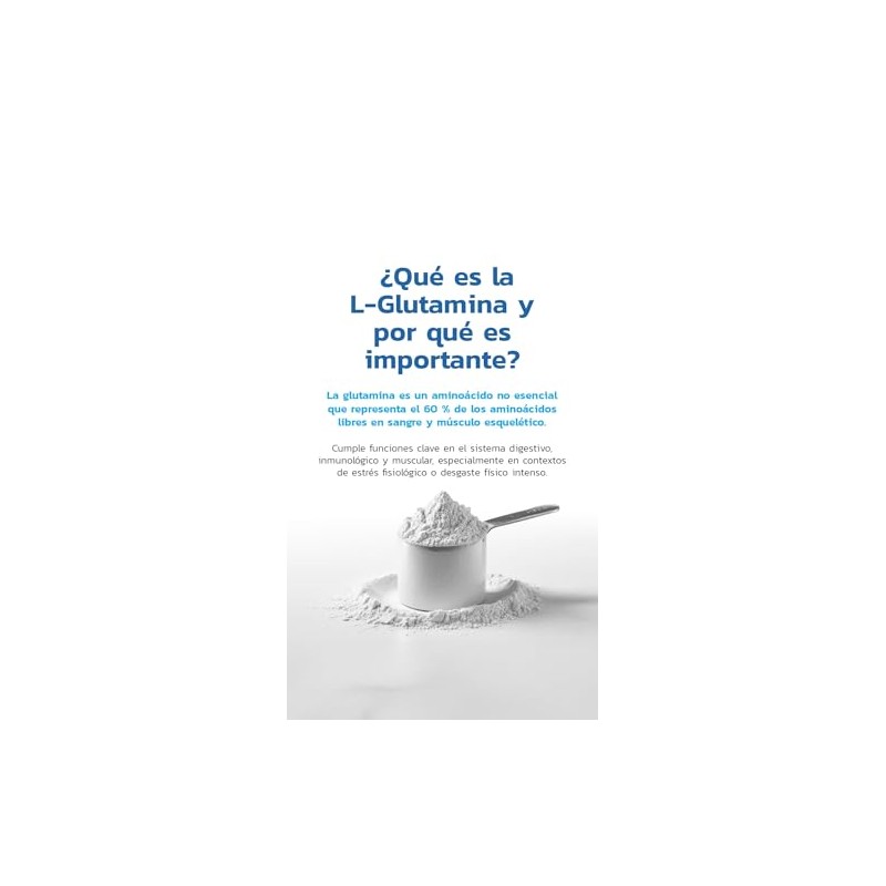 Glutamina Monohidrato 500 g | 100 porciones 100% pura Libre