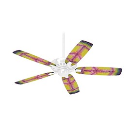 Tie Dye Peace Sign 104 - Ceiling Fan Skin Kit fits most 42 inch fans (FAN and BLADES SOLD SEPARATELY)