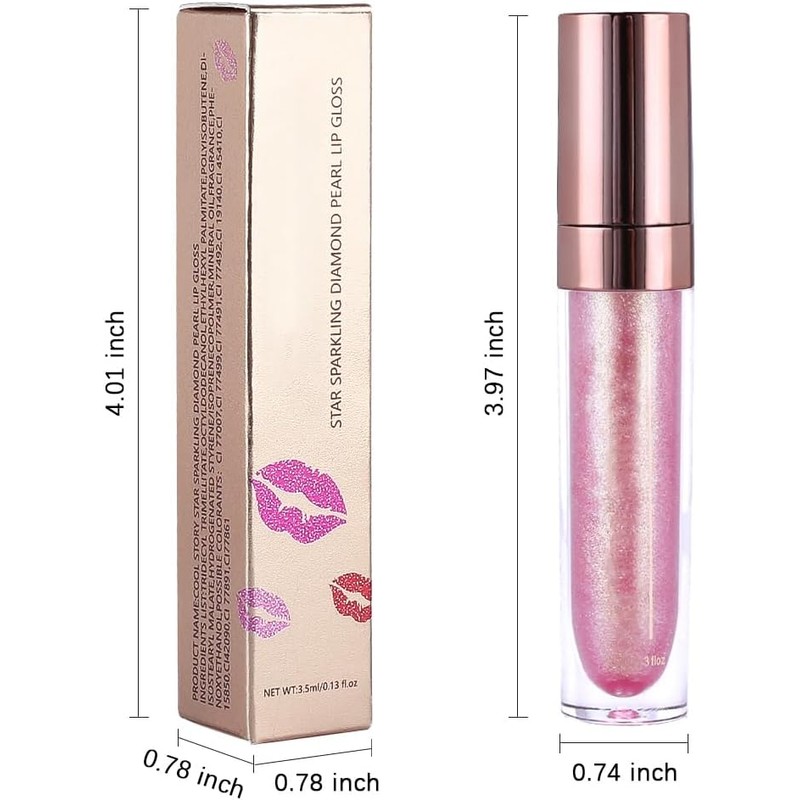 evpct- piezas de lápiz labial brillante color rosa nude claro