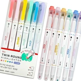 Stationery and Office Supply Pen Pencil Highlighter Mini for school, and desk organization, writing planning or paper accessory, and Desk