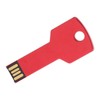Red USB Flash Drive Aluminum Alloy Key Shape Memory U