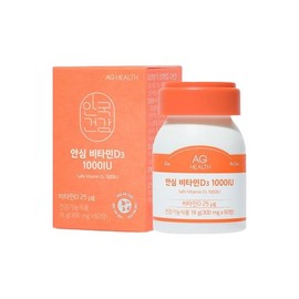 Anguk Health Safe Vitamin D3 1000IU 300mg x 60 tablets 1 unit / 안국건강 안심 비타민D3 1000IU 300mg x 60정 1개