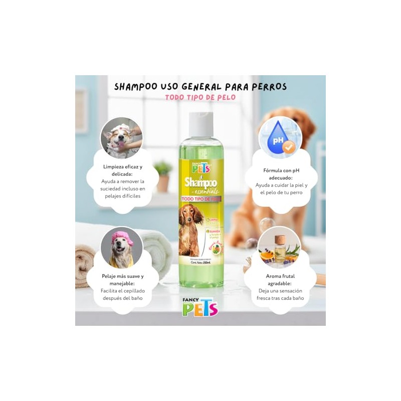 Fancy Pets Essentials Shampoo Uso General para Perro con 500
