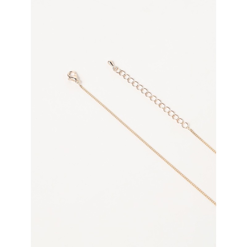 Beams Heart Women's Long Necklace, Nuance Motif, Gold One Size