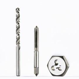 toolant 4-40 NC Tap and Die Set with #43 Drill Bit Combo for Threading