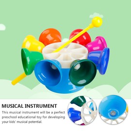 SAFIGLE Octave Rotating Bell Educational Toys for Toddlers Kids Educational Toy Rainbow Music Bells Educational Toys for Kids Music Hand Bell Tone Handbells Puzzle Metal Turn The Bell Baby