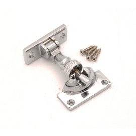 Solid Brass Brighton Victorian Brass/Chrome SASH Screw Down Wedge Window Fastener (Polished Chrome)