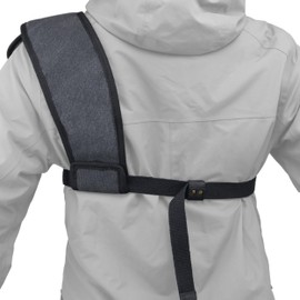 WAYNE'S DOG Ambidextrous Shooting Recoil Field Shield, Suede Leather Canvas Shotgun Shoulder Recoil Pad Shirt (#4 Lefty Chest - Black)